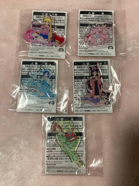 【新品未開封】 美少女戦士セーラームーン サンリオキャラクターズ アクリルキーホルダー 5種セット