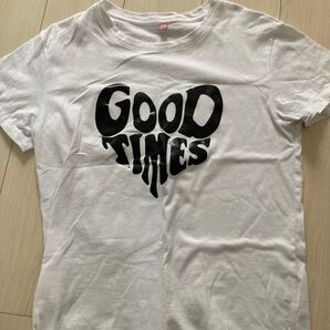 白プリントTシャツ