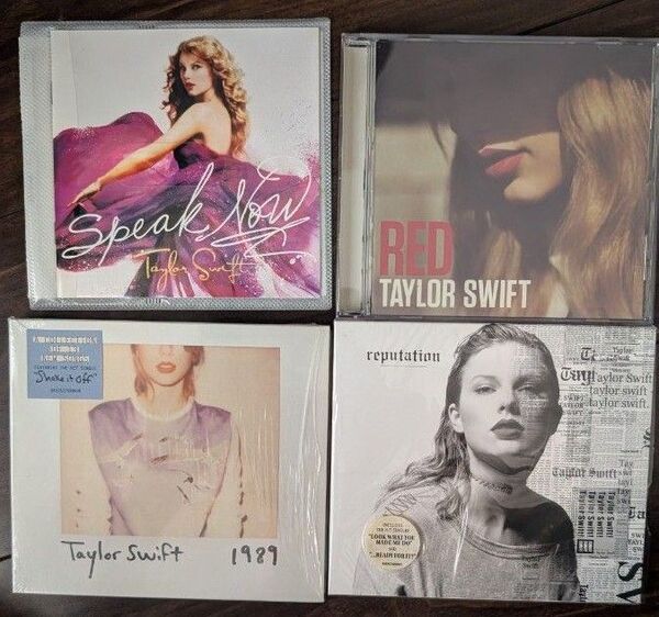 テイラー・スフィフト TAYLOR SWIFT 輸入盤 CD4作品セット