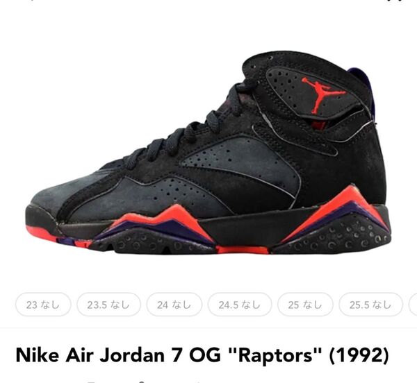 Nike Air Jordan 7 OG "Raptors" (1992) ナイキ エア ジョーダン 7 24.5