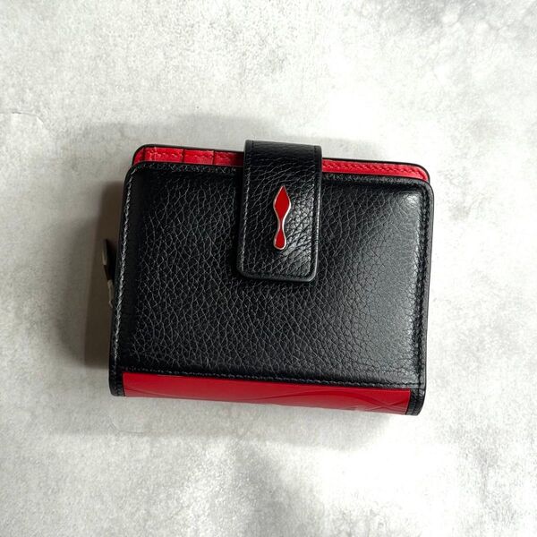 【美品】 Christian Louboutin クリスチャンルブタン / パロマミニウォレット 二つ折り財布 スニーカーソール