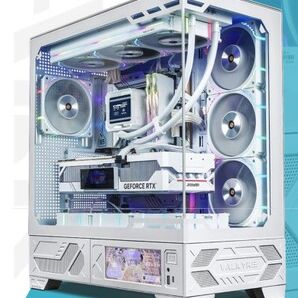 Valkyrie VK03 PCケース ホワイト ATX 6.2インチ液晶付き BTF対応