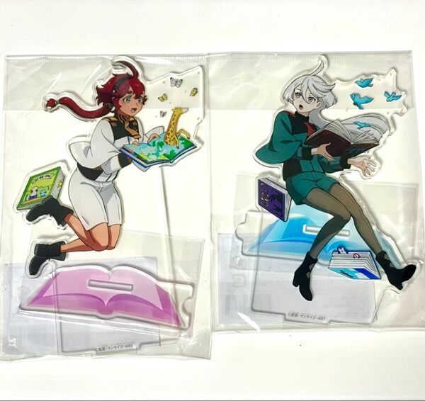 アクリルスタンド 「機動戦士ガンダム 水星の魔女 書店コラボキャンペーン ポップアップショップ」ミオリネ スレッタ アクスタ
