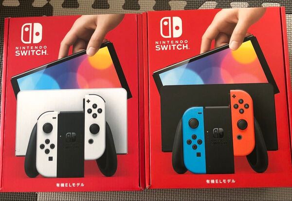 2個セット Nintendo Switch 有機ELモデル ホワイト&ネオン