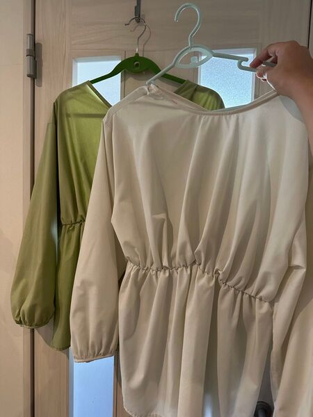 【お得】AZUL 2WAY BALLOON SLEEVE PEPLUM BL/2WAYバルーンスリーブペプラムブラウス 2セット