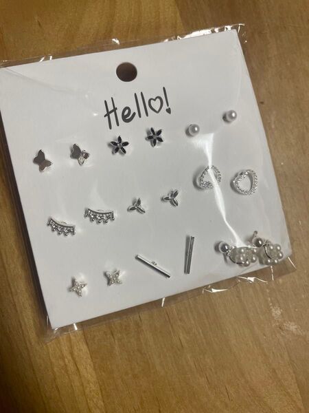ピアス アクセサリー スタッドピアス シルバー 可愛い 9ペア
