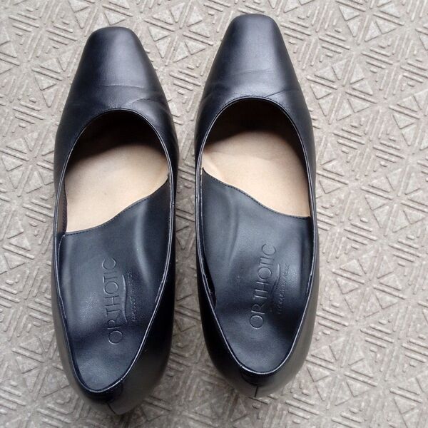 ORTHOTIC パンプス 黒 靴 23.5EE