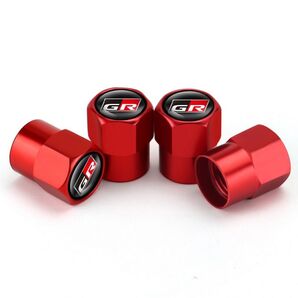 TOYOTA GR バルブキャップ 腐食 防止 レッド エアバルブキャップ