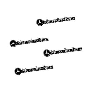 3D 金属4枚セット メルセデス ベンツホーンステッカースピーカーデカールス