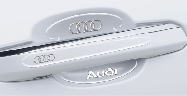 AUDI 専用 ドアハンドルプロテクター シリカゲル ガード 保護 傷防止