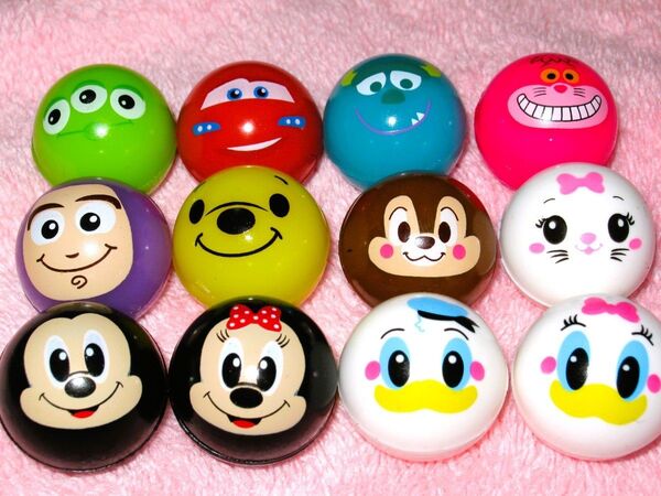 【ディズニー スーパーボール 12個セット】ミッキーマウス ミニーマウス 可愛い カラフル 子供会 プレゼント おもちゃ 玩具