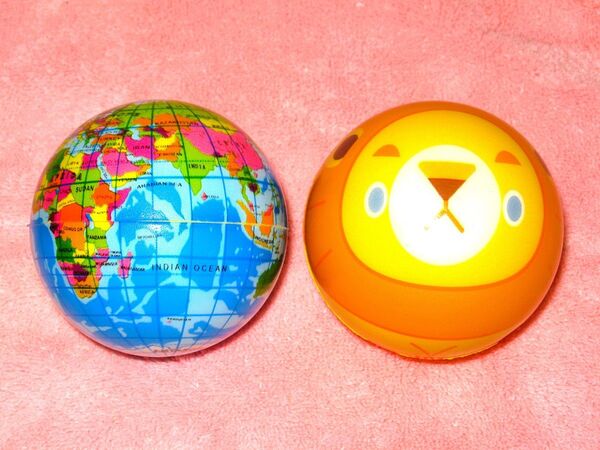【ぷにぷに ライオンボール 地球ボール】ソフト 柔らかい お風呂遊び 地球儀 可愛い 知育 地図 安全 安心 プール