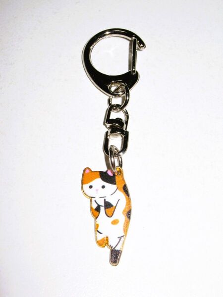 【三毛猫 くびねっこ キーホルダー】ミニ 小さい 小型 猫 ネコ かわいい お洒落 ストラップ おしゃれ レディース ガールズ