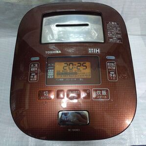炊飯器 RC-10VXE3 東芝真空圧力IHジャー炊飯器 呼び容量3.0L 動作品 グランブラウン 2015年製 5.5合炊き