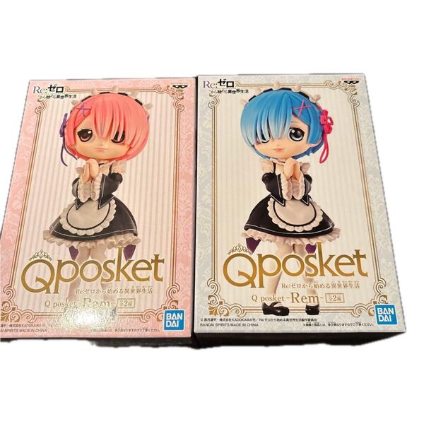 Re:ゼロから始める異世界生活 Q posket フィギュア ラム&レム 2体セット