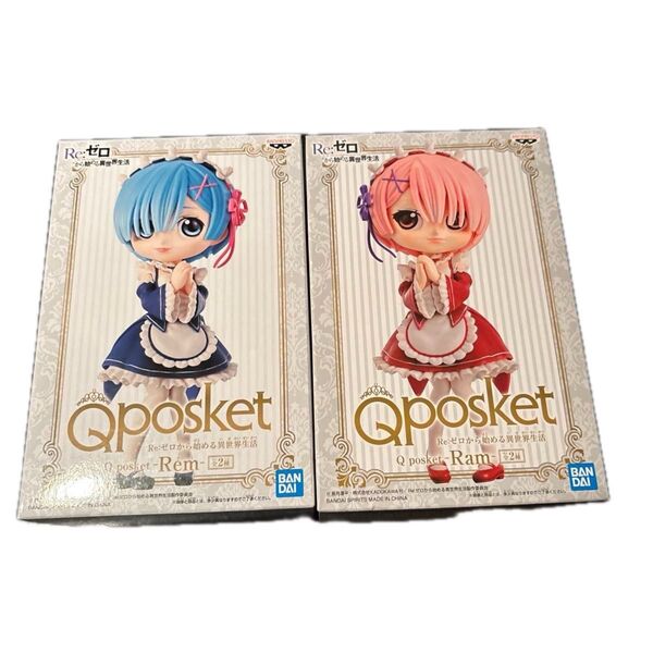 Re:ゼロから始める異世界生活 Q posket レム ラム フィギュア 2体セット