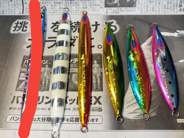 (開封未使用品)激投ストライク ディープライナー メタルジグ 6個セット