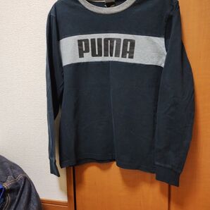 子供服 プーマ ロンT ブラック 黒 160