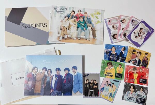 SixTONES カレンダー&カードセット ストカレデタカ厚紙切り抜きストーンズ