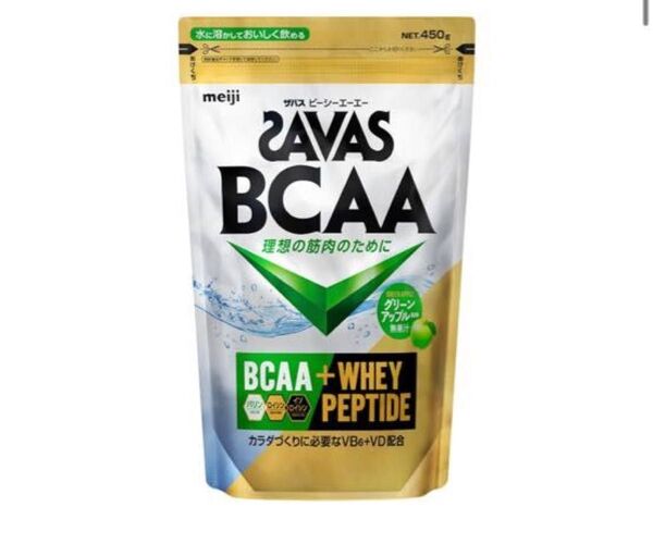 新品◎ザバス◎BCAA◎グリーンアップル◎450g◎アミノ酸◎栄養補給◎トレーニング◎明治◎体づくり◎ダイエット◎ホエイペプチド