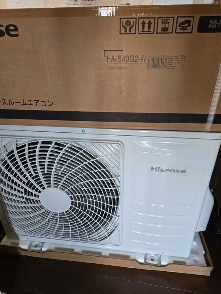エアコン ハイセンス おもに14畳 2024年モデル 内部クリーン はっ水フィルター 単相200V HA-S40G2-W-SET