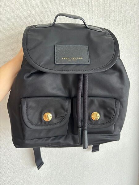 美品 マークジェイコブス リュック バックパック 黒 ロゴ