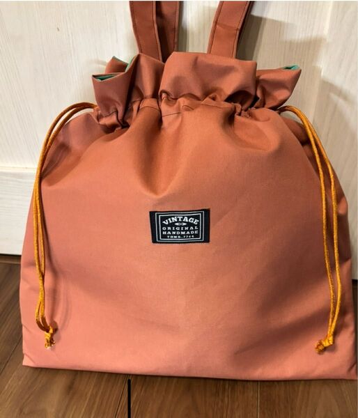 巾着型トートバッグ ハンドメイド
