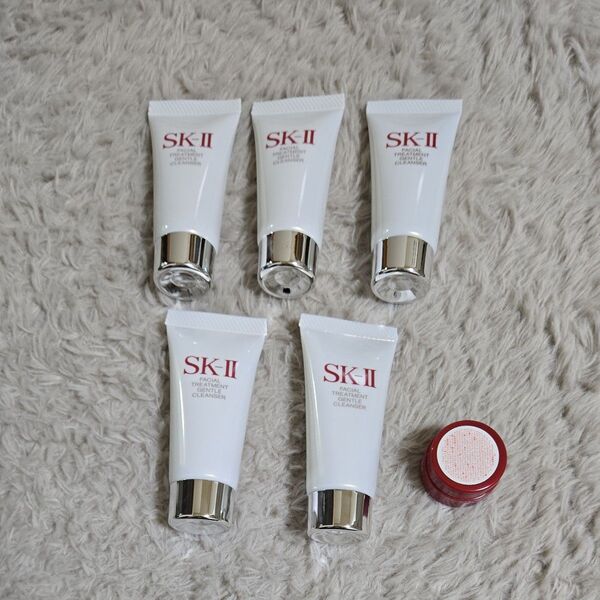 新品未使用SK-II フェイシャルトリートメントジェントルクレンザー 20g5個セット スキンパワーエアリー2.5g1個プレゼント