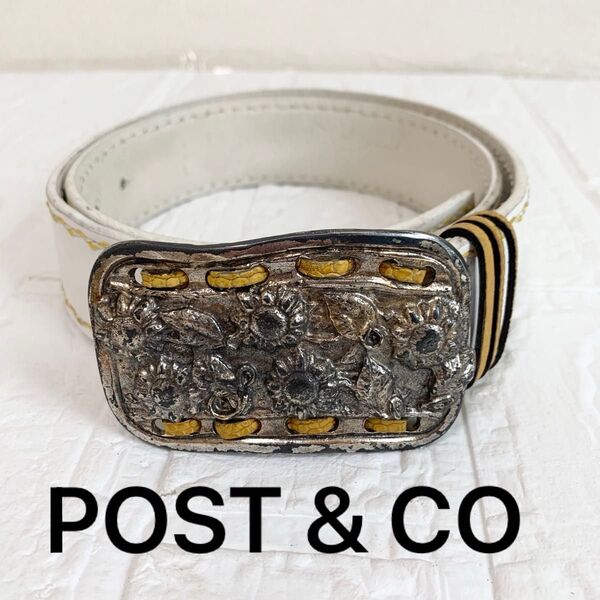 POST & CO ポストアンドコー ベルト 白