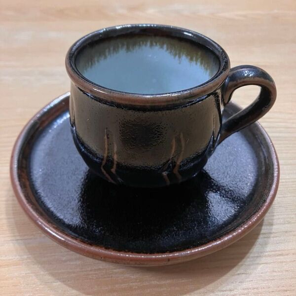 自宅保管品 陶芸 コーヒーカップ&ソーサーセット