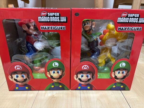 【2個セット】New SUPER MARIO BROS MAX FIGURE マリオ ルイージ マックスフィギュア