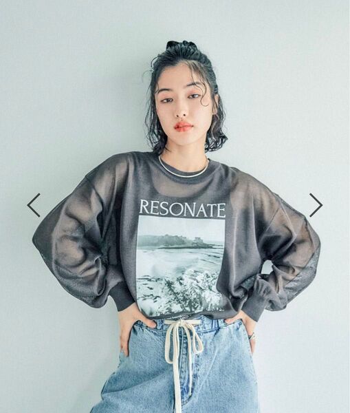 【美品】レプシィム 12ゲージ シアーロゴプルオーバー チャコール