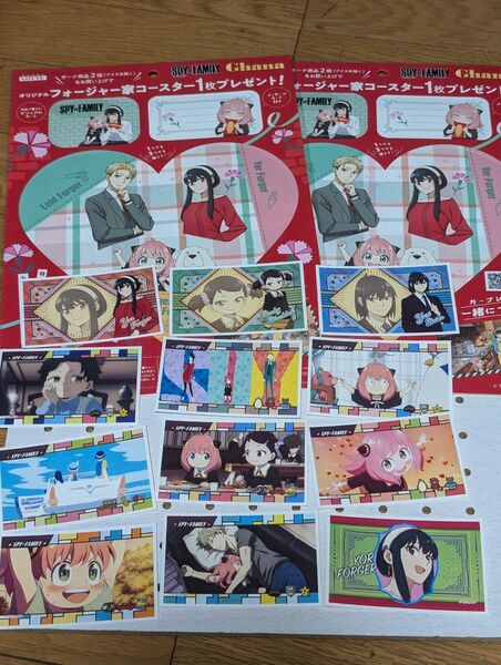 ★最終価値★SPY×FAMILYステッカーシール12枚&コースター