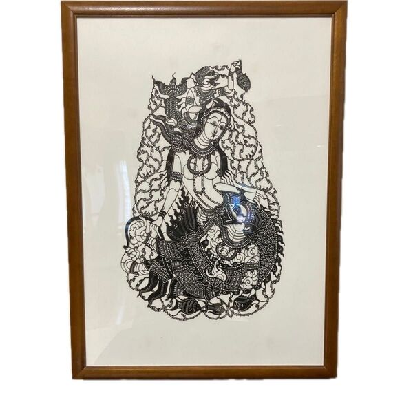 タイ 切り絵アート 水牛皮