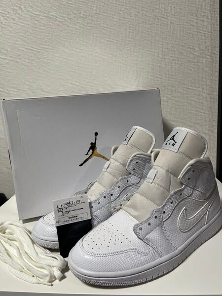 Nike Women's Air Jordan 1 Mid Snake Skin 28cm