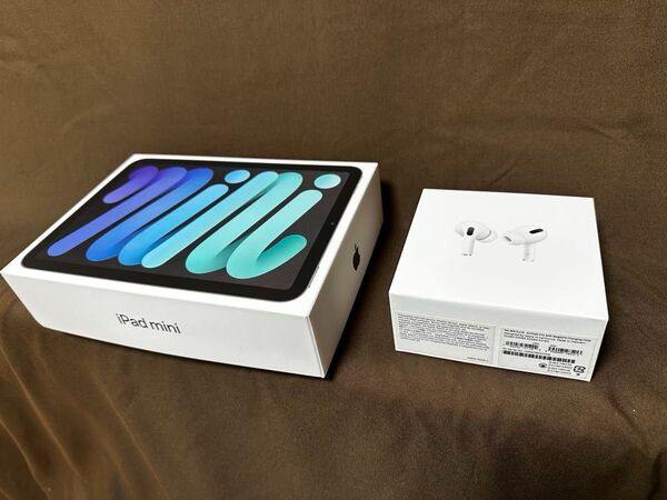 iPad mini 第6世代 Wi-Fiモデル スペースグレイ AirPods Pro付き