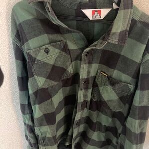 BEN DAVIS シャツ チェック 長袖シャツ 古着