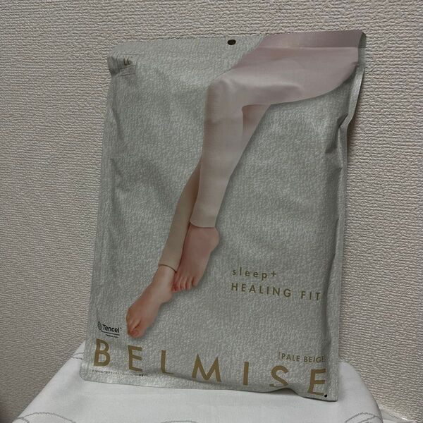 BELMISE 着圧パジャマレギンス ペールベージュ LLサイズ ベルミス ヒーリングフィット