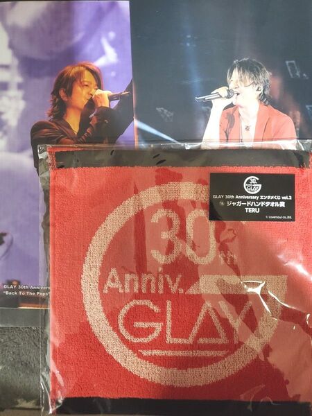 GLAY エンタメくじ vol.2 クリアポスター ハンドタオル TERU