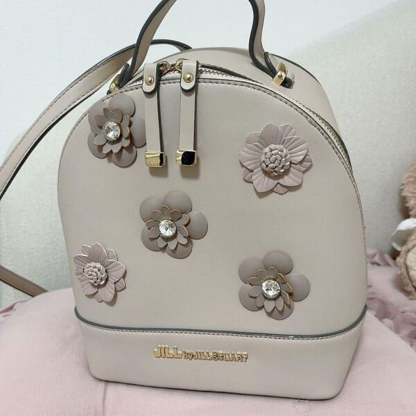 JILLSTUART バッグ リュック ベージュ 花 ブルームバックパック