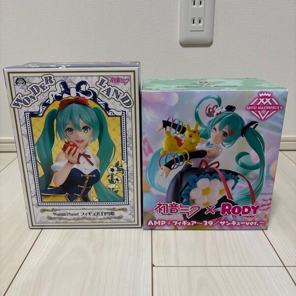 初音ミク×RODY AMP+ 39/サンキューver. Wonderlandフィギュア 白雪姫 2点 タイトー