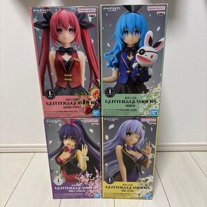 デート・ア・ライブⅤ GLITTER & GLAMOURS フィギュア 夜刀神十香 四糸乃 誘宵美九 五河琴里 4点 新品未開封