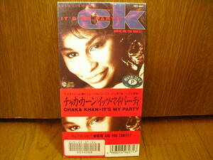 8cmCD チャカカーン CHAKA KHAN イッツ マイ パーティ IT'S MY PARTY ホエア アー ユー WHERE ARE YOU TONITE /8cm チャカ カーン 