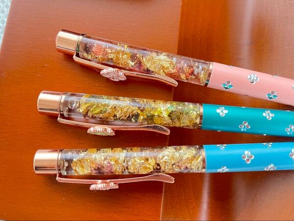 330 ハーバリウムボールペン 3本セット ハンドメイド