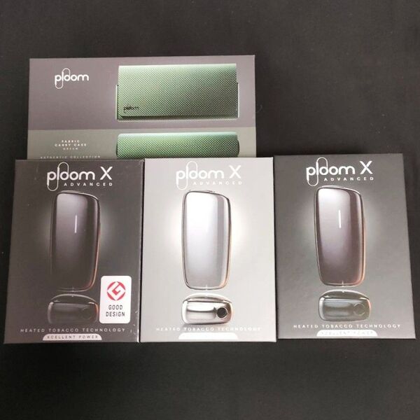 プルームエックス アドバンスド(Ploom X ADVANCED) スターターキット ×3個 &ファブリック・キャリーケース