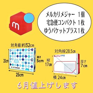 ゆうパケットプラス専用箱+宅急便コンパクト専用箱+メジャー