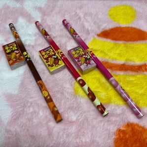 チョコボール キョロちゃん鉛筆&消しゴム3色セット 新品未使用