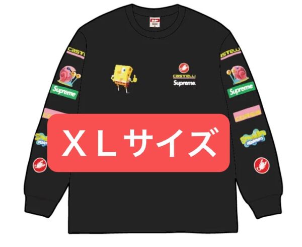 Supreme x SpongeBob Castelli Racing L/S Tee "Black"
