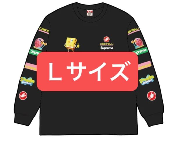 Supreme x SpongeBob Castelli Racing L/S Tee "Black"