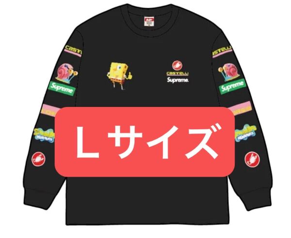 Supreme x SpongeBob Castelli Racing L/S Tee "Black"